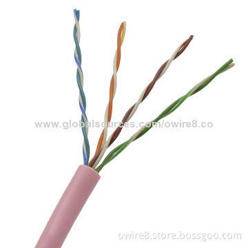 Cat5 UTP Cable with PVC and LSZH Jacket, Supports OEM, Customized Services Provided